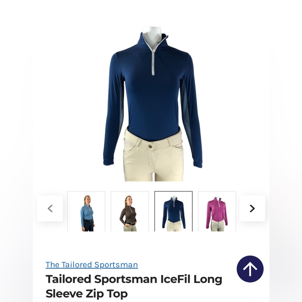 The Tailored Sportsman Navy Zip-Up